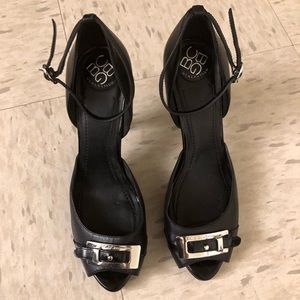 BCBG Generation Black leather upper shoes 37.5 B